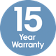 15 Year Warranty 