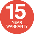 15 Year Warranty